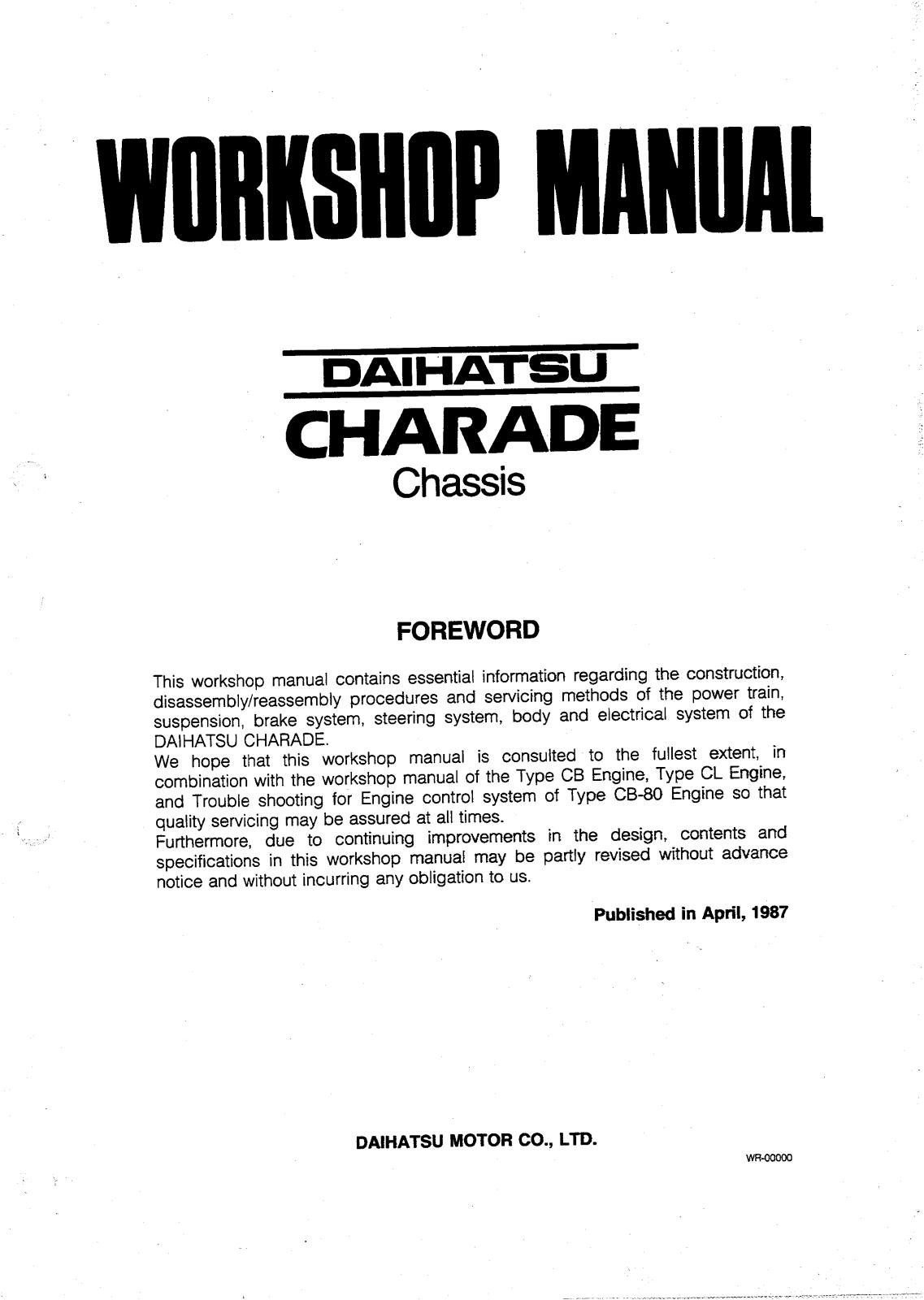 1987 daihatsu charade chassis manual.pdf (22.5 MB) 1992 daihatsu charade wiring diagram 